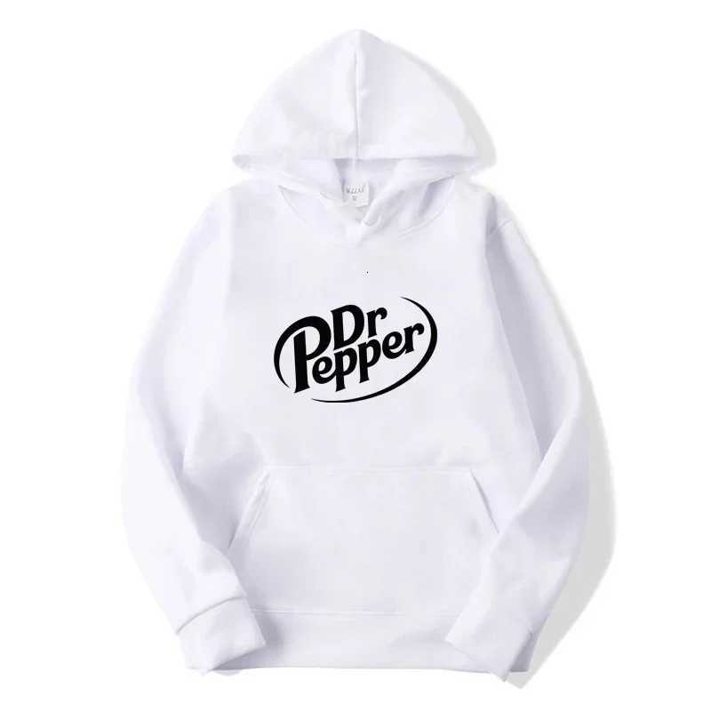 Autumn Warmth Dr Pepper Letter Printed Hooded Sweatshirt Street Mens Polar New Fashion Casual Sweatshirt Neutral Pullover Top W251020
