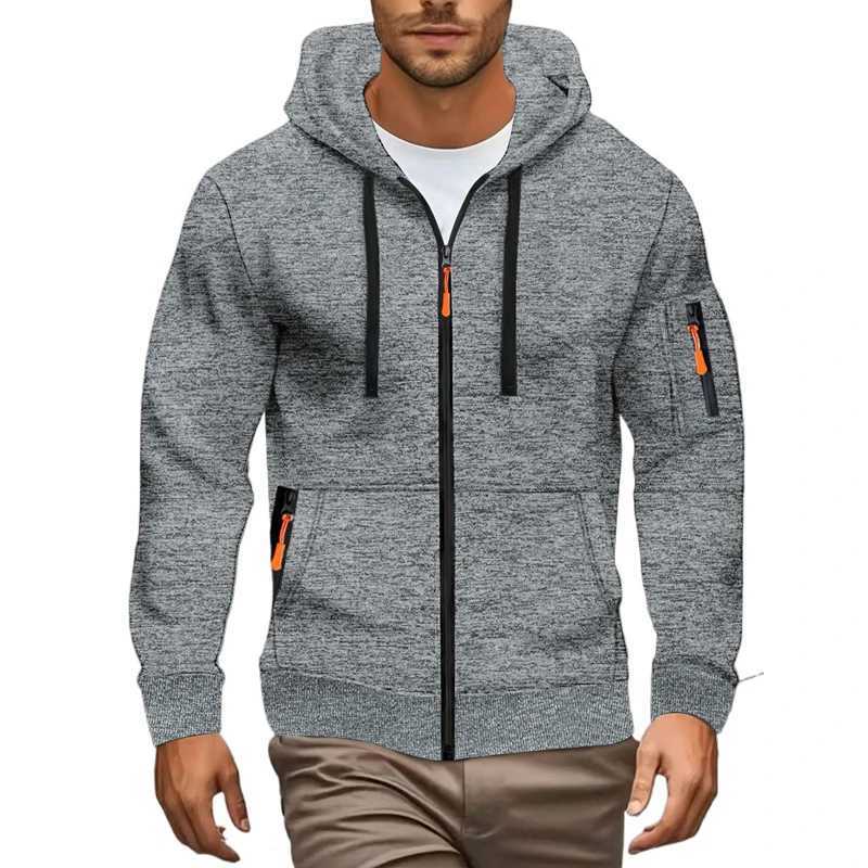 Animal Game Mens Zipper Hooded Jackets Long Sleeve Mens Sweatshirts Casual Coats Solid Warm Work Coats Sport Hoodie Streetwear W251020