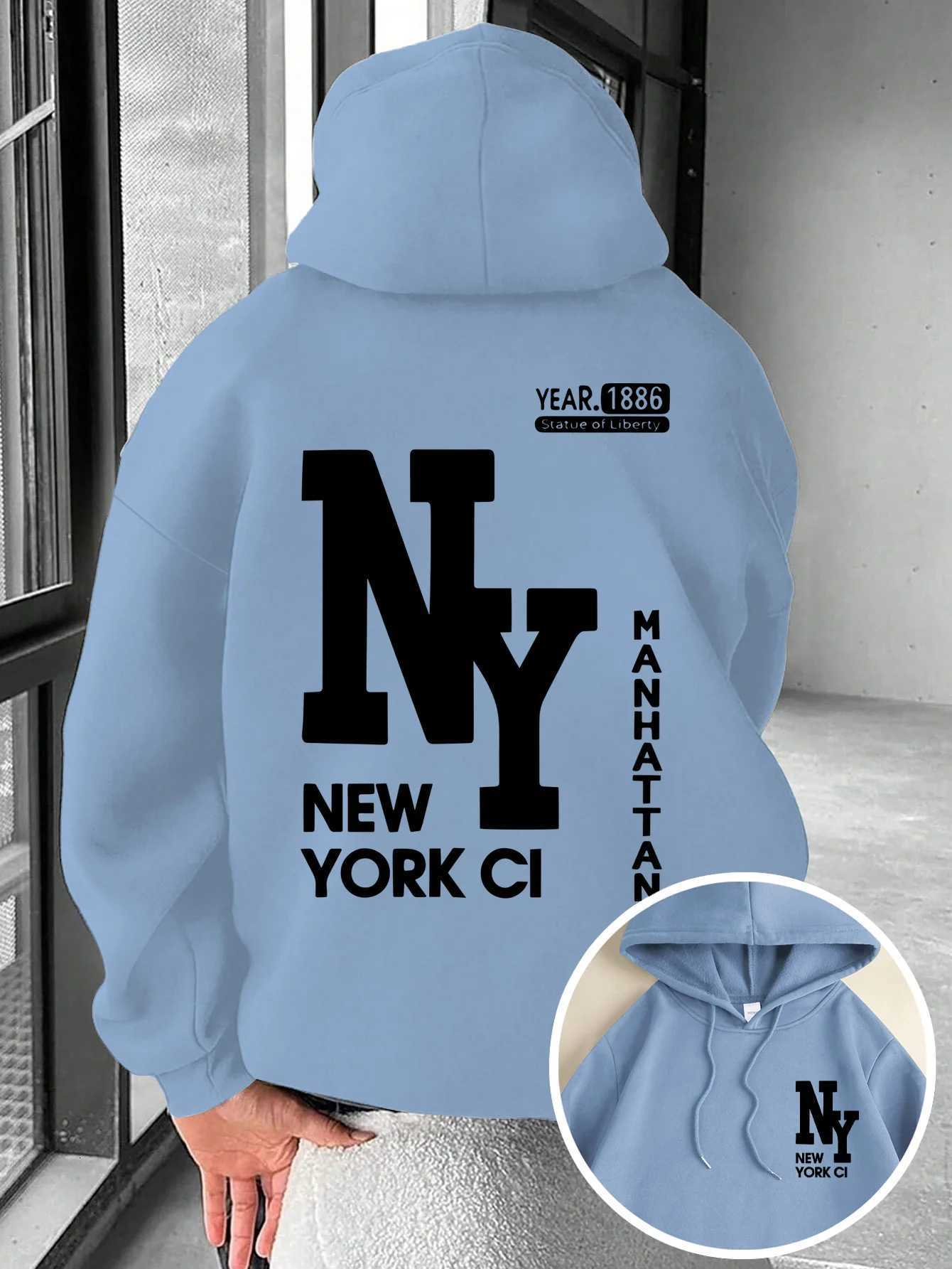 New Mens Autumn Fashion Letter Printed Soft and Comfortable Hoodie Outdoor Street Style Clothing W251020