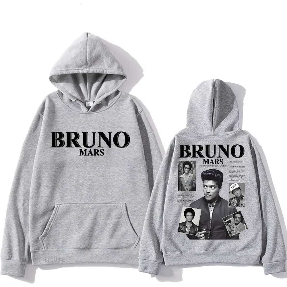 Bruno Mars Hooded Streetwear Women Goth Y2k Clothes Fleece Sweatshirt for AutumnWinter Hip Hop Clothing Sudaderas Retro Hoody W251020