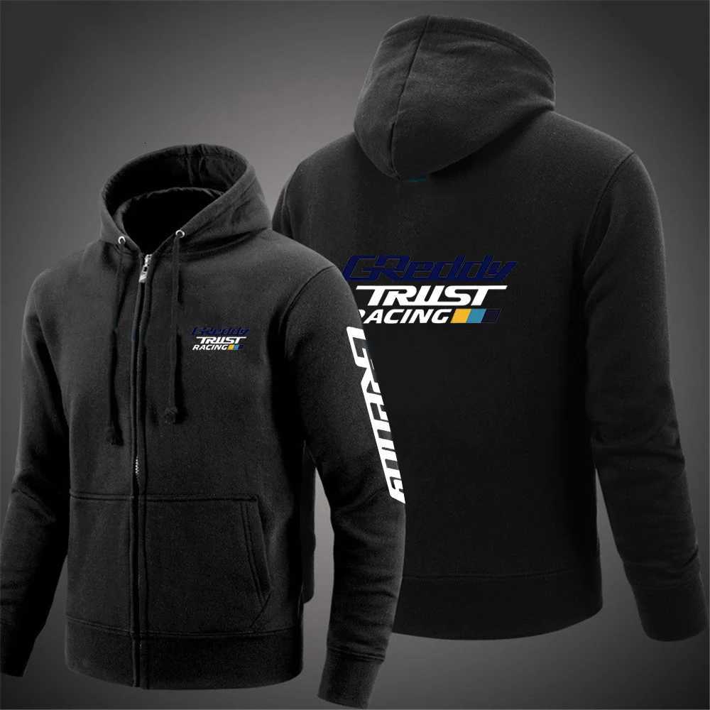 2025 Spring Autumn Mens GReddy Turbo Systems Print Solid Color Pullover Hoodies Leisure Coat High Street Fashion Jacket W251020