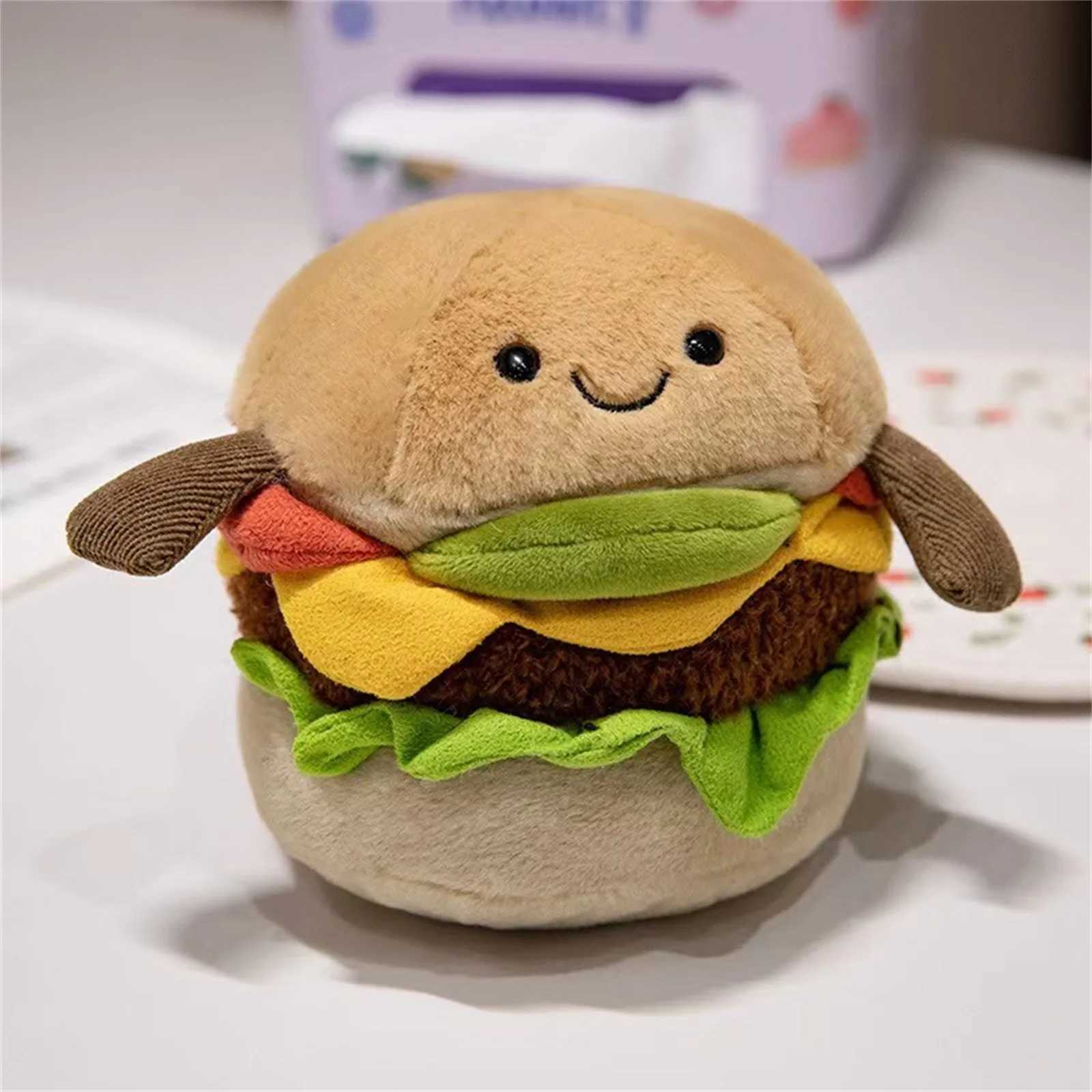 Plush Stuffed Toy Cute Simulation Food Mexican Roll Hamburger Soft Doll Home Decor Kids Birthday Holiday Party Preferred Gift J251020