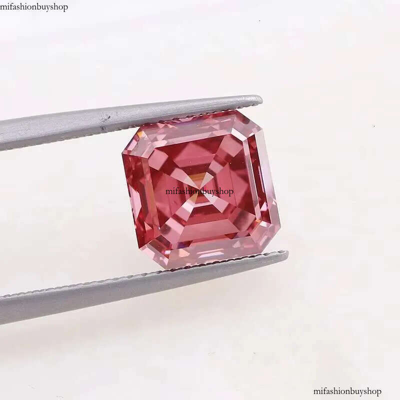 Asscher Cut 4.03carat Hpht Cvd Fancy Pink Lab Grown Loose Dias Synthetic Dia Factory Wholesale