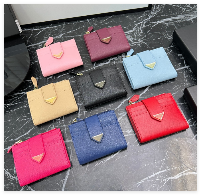 top quality designer wallet card holder luxury genuine leather flap wallets golden hardware credit card slot cardholder fashion women casual shopping coin purse