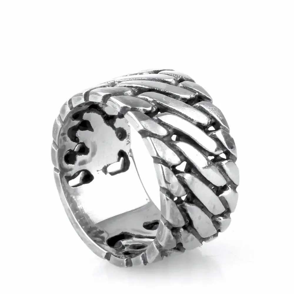 Fashion Handmade Buddha Ring Unisex Biker Ring Punk European Style Men Chain Rings To Female Jewelry J251020