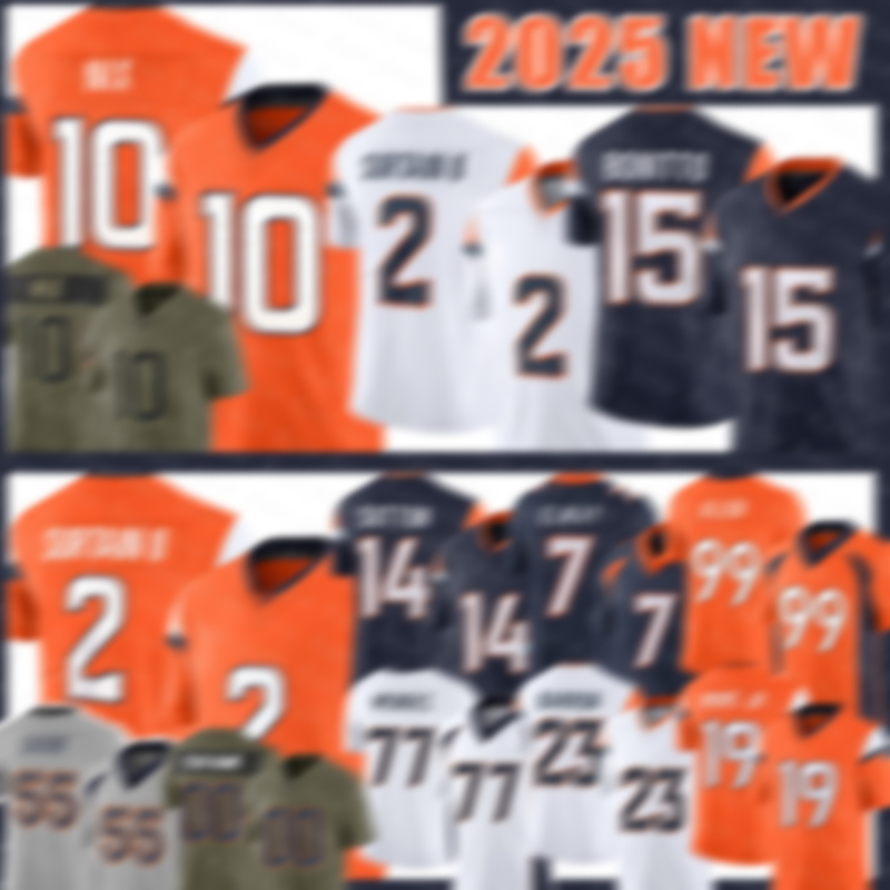 10 Bo Nix Football Jerseys Courtland Sutton Bonitto Pat Surtain II John Elway Zach Allen Jahdae Barron Marvin Mims Jr. Jarrett Stidham Evan Engram Sam Ehlinger