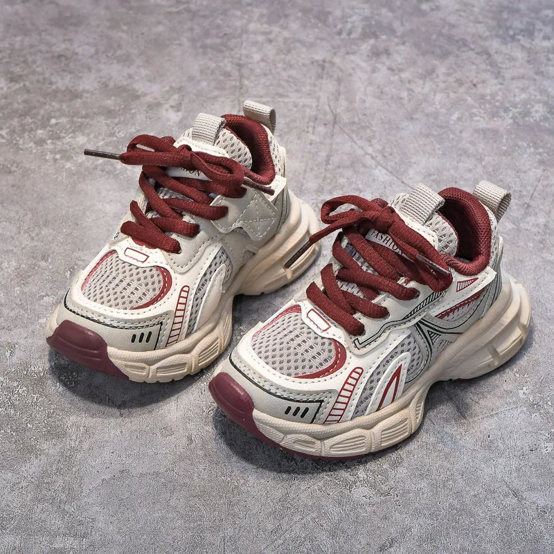 Childrens Boys Girls Chunky Sneakers Kids Hiking Tennis Running Shoes Toddler Lightweight Breathable Casual Trainers I01156 251014CJ XJ260303