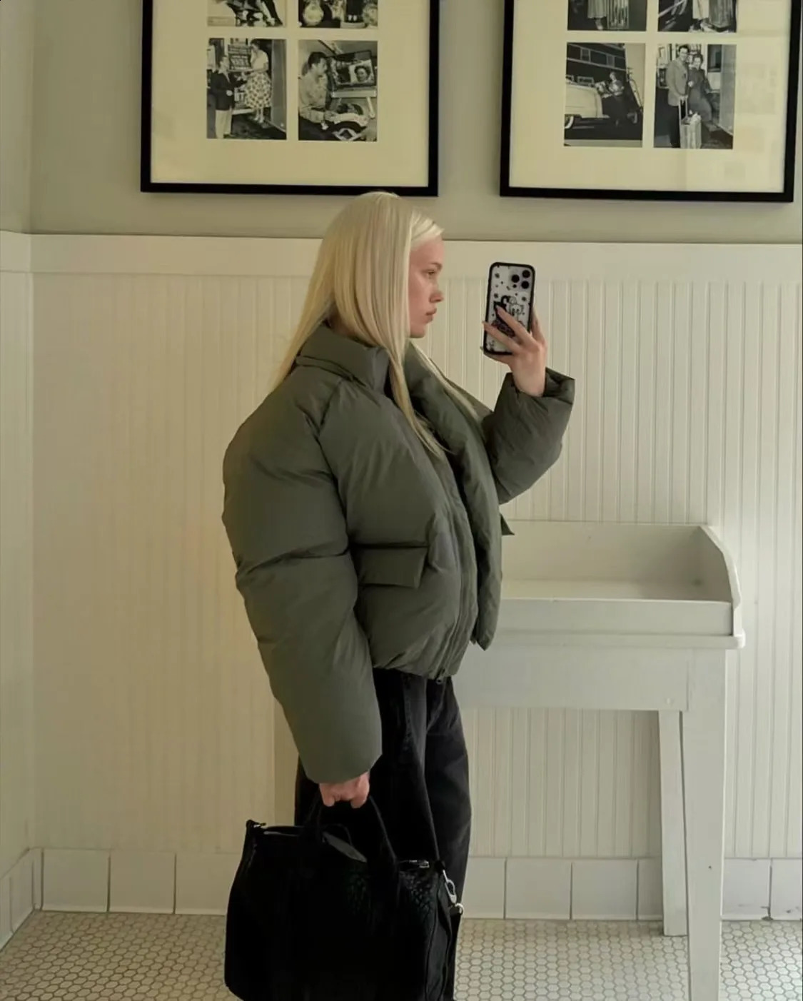 KHY detachable hooded zipper silhouette cotton jacket Kylies same DROP002 thick warm bread 251013