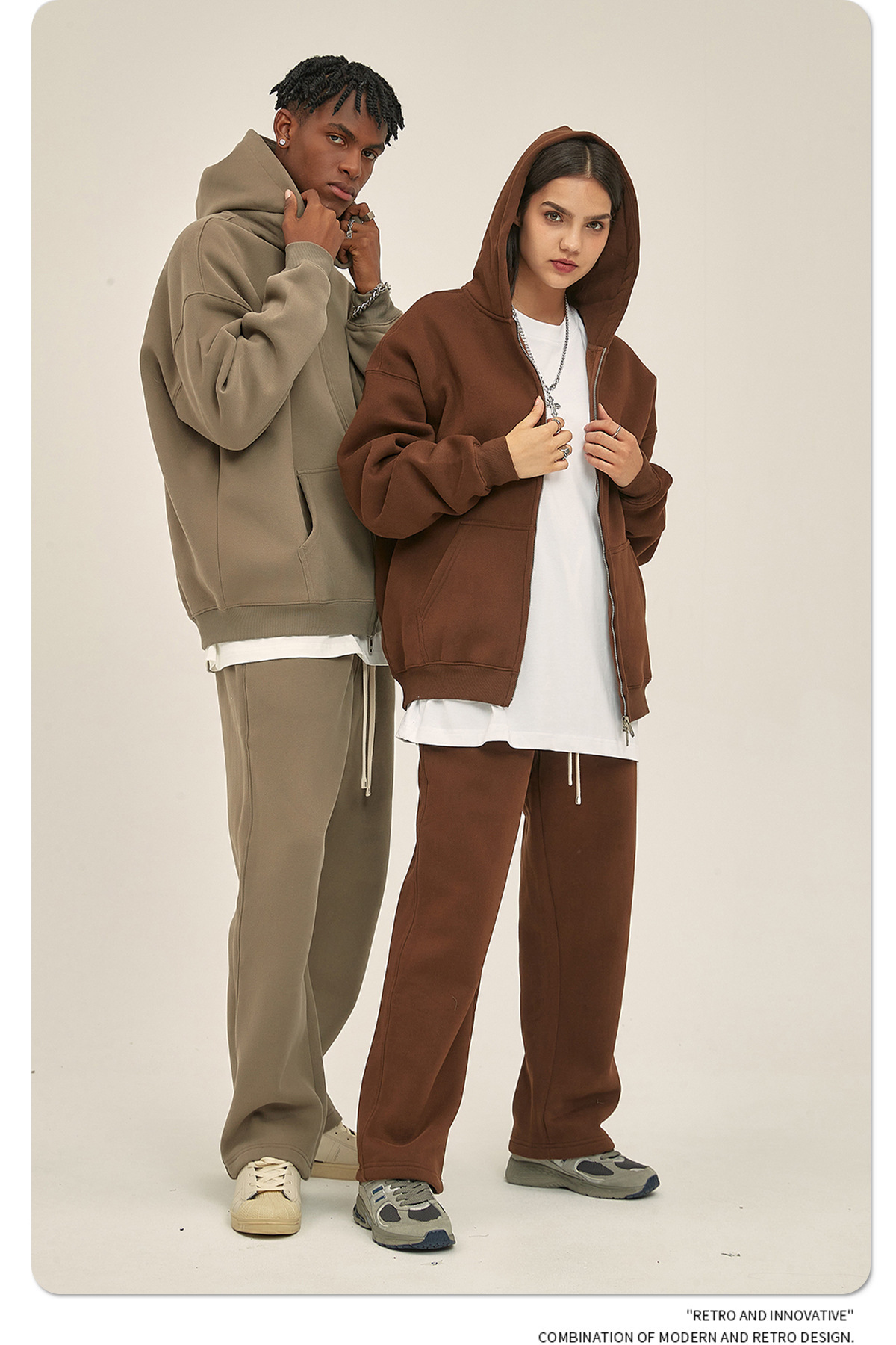 ARTIE Men's Designer Hoodie Jacket Tracksuit Men Polo Veste Coat Clothing | 2025 Autumn Winter New Fleece 350G Double Zipper Loose Trendy Brand H