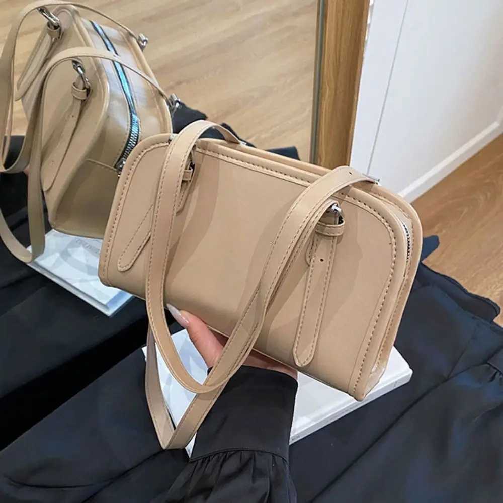 Fashion Solid Crossbody Bag Soft Luxury Shoulder Bag PU Leather Sweet Underarm Bag Purse GirlsT251020