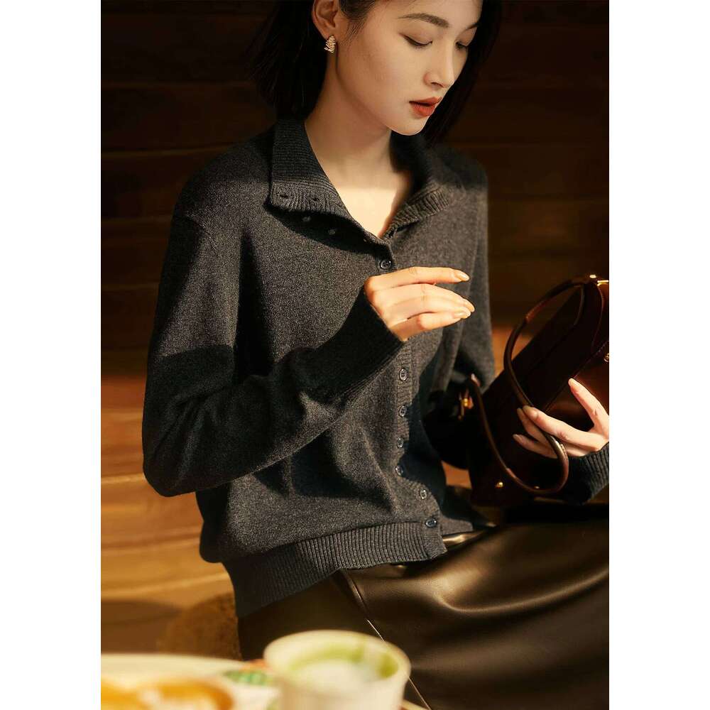 Free-Knit Wise And Relaxed, Italian Craft Wool Cashmere Stand-Up Sweater, New Girl 251020 251020