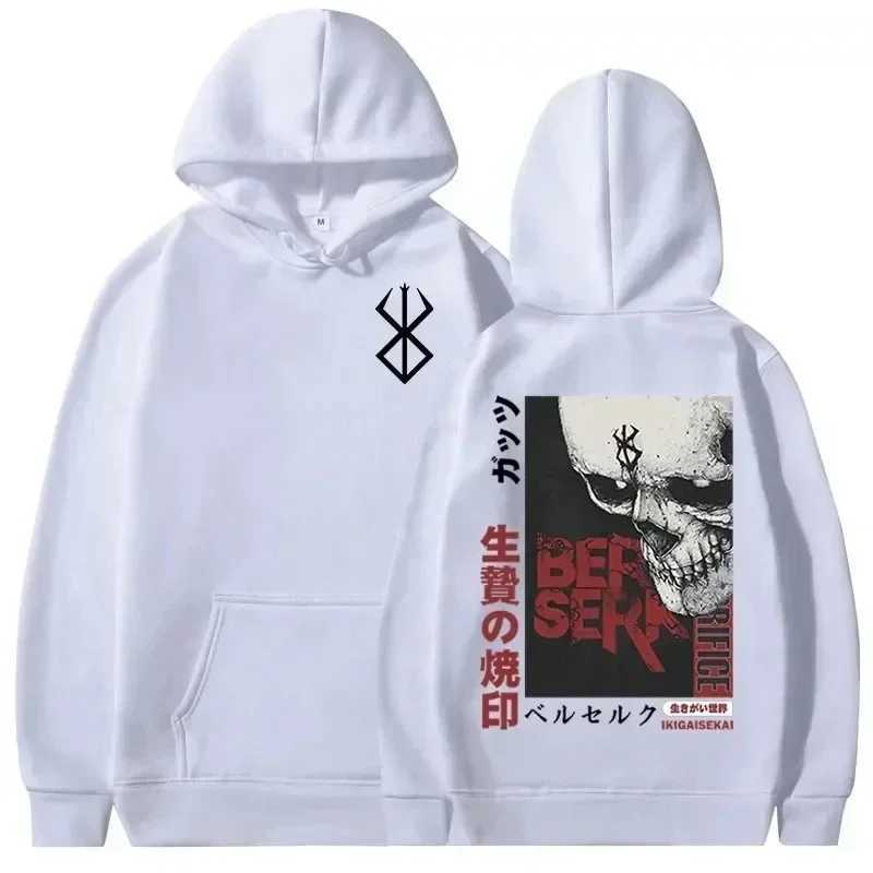 Mens Hoodie Casual Oversized Pullovers Anime Berserk Guts Graphic Print Hoodie Swordsman Casca Brand of Sacrifice Zodd Hoodies W251020