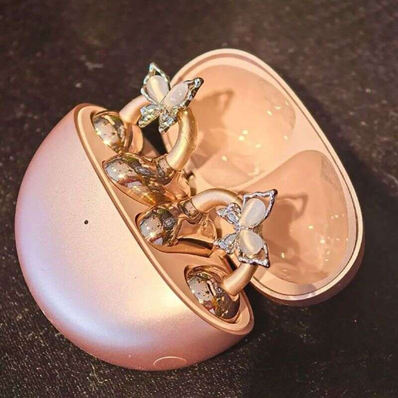 Niche Design Sense Light High-end Inlaid Zircon Bowknot Earphone Fashionable Elegant Versatile Ear Clip Accessory