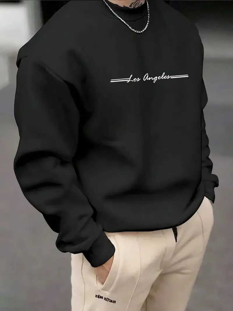 The new roundneck hoodie for Spring and Autumn 2025 is a casual fashionable and soft streetwear with letter prints W251020