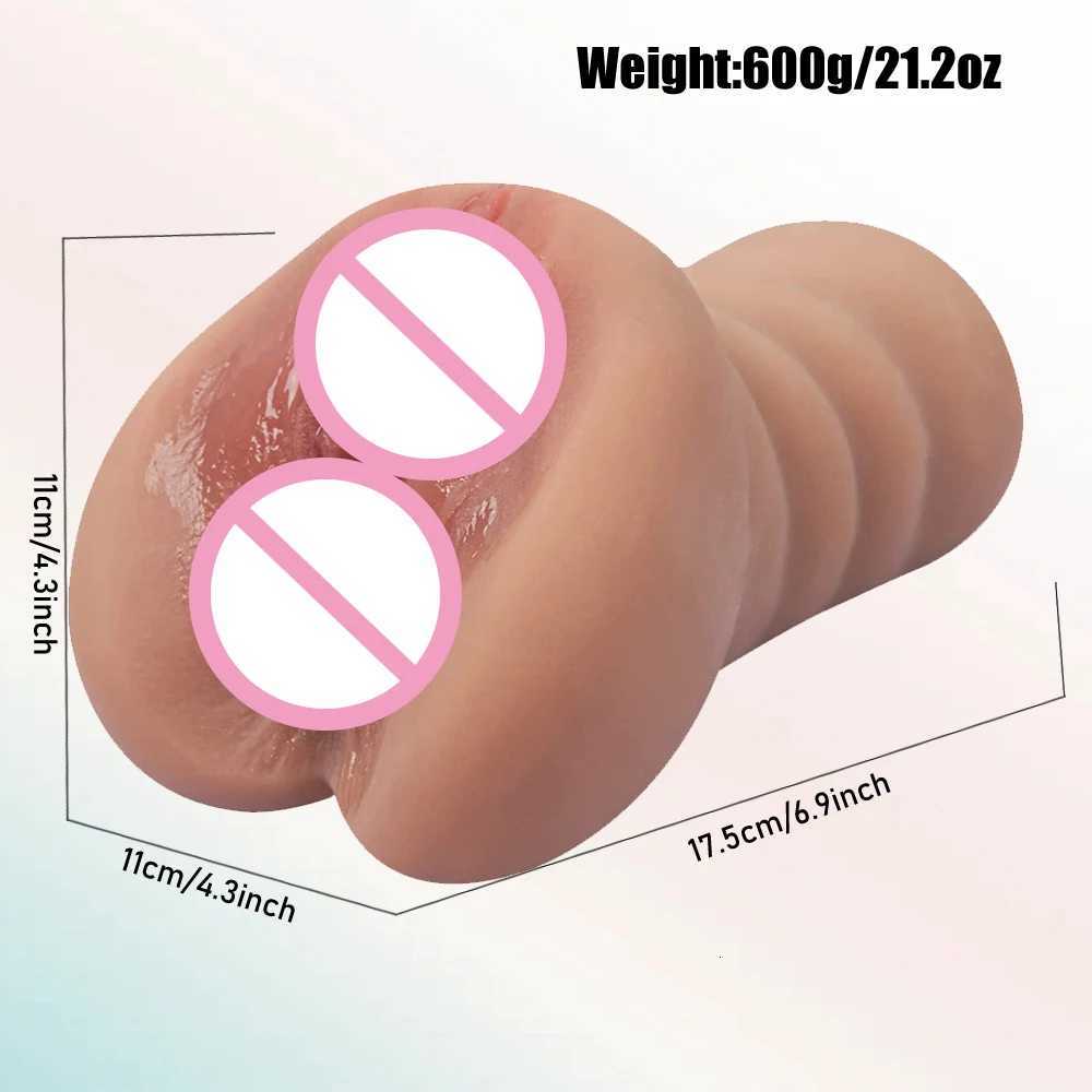 1pcs Male Masturbator 2 In 1 Realistic Vagina Sex Toys For Men Pocket Pussy Blowjob Masturbation Cup Adults Sex Tool for Men W251020