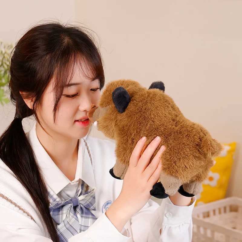 2530cm Simulation Wild Boar Plush Toy Eurasian Wild Boar Doll Cute Mountain Pig Doll Lovely Stuffed Doll Kawaii Toy Gifts J251020