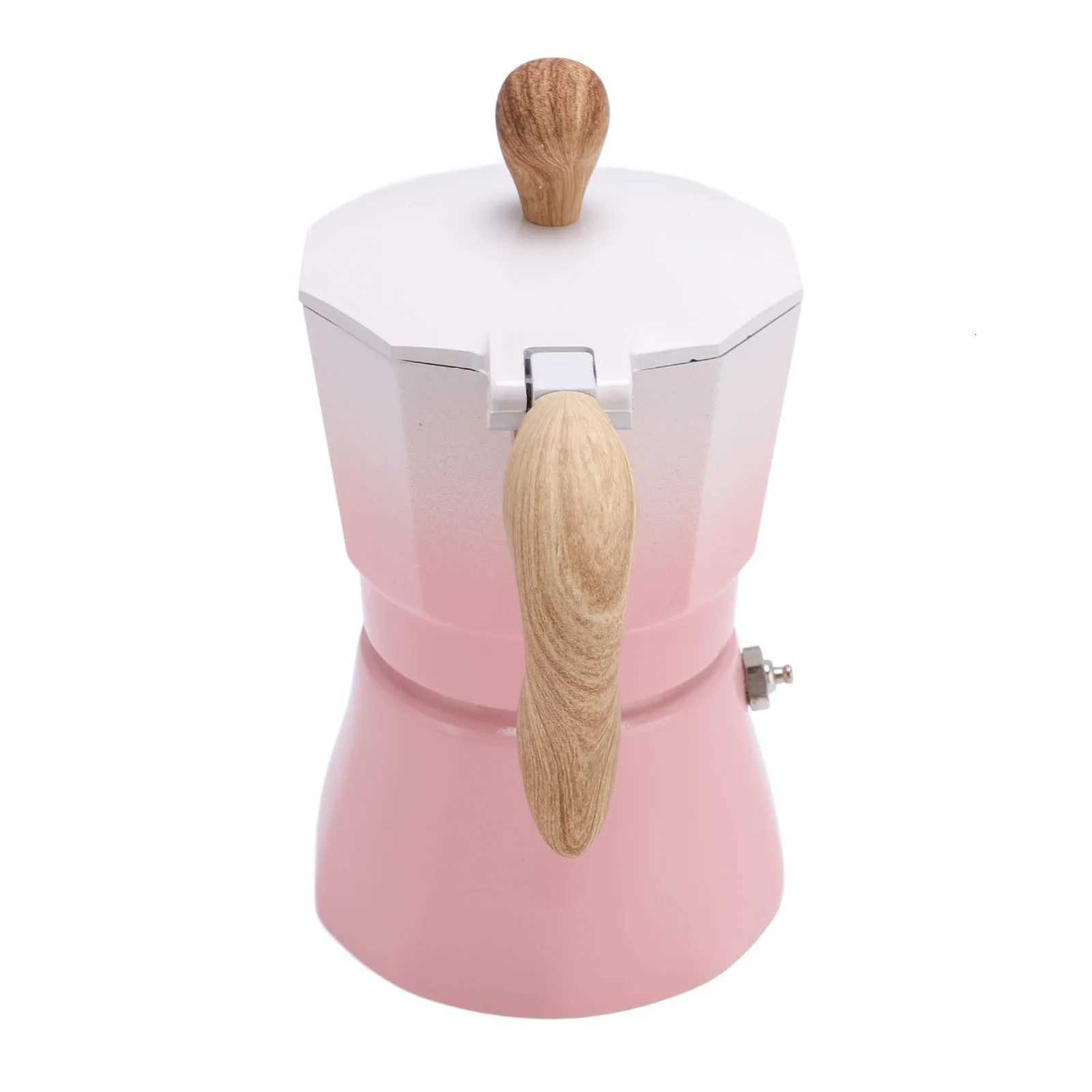 150ml Stovetop Coffee Pot Aluminum Single Valve Italian Coffee Maker for He Kitchen Coffee Making Supplies Y251020