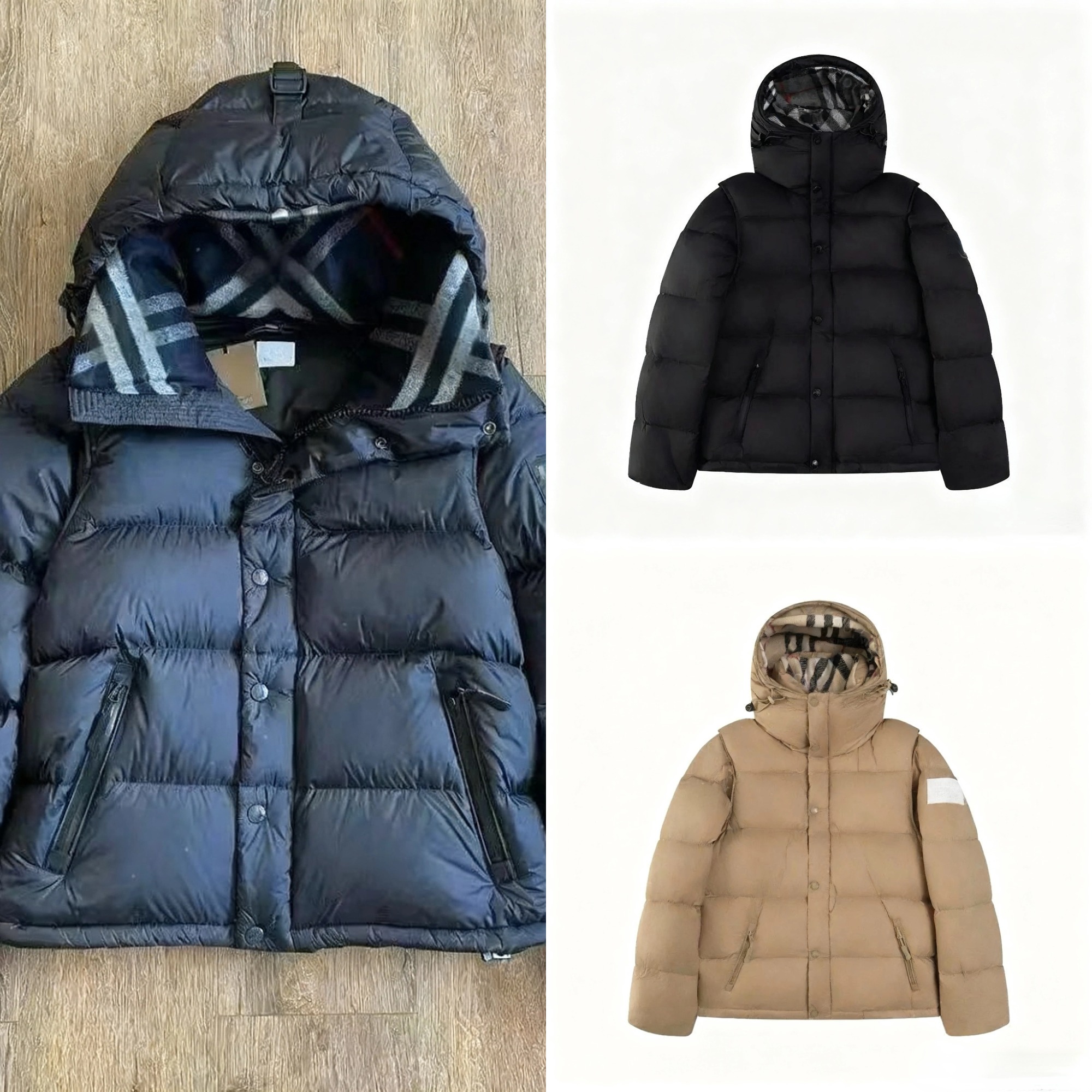 Men's Down Designer Down Luxury High Quality High Street Cotton Down Warm Solid Color Fashion Casual And Comfortable Men And Women Down