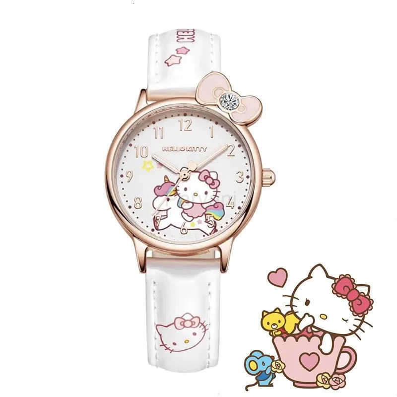 Sanrio Sanrio Hello Kitty Watch Fashion Melody Wrist Watch Kawaii Kuromi Cinnamoroll Quartz Casual Kid Girl Children Birthday Gifts L251020