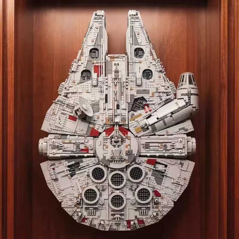 In Stock Decoration 7541 Pcs The Large Millennium Ship Falcon Building Blocks Bricks Toys for Adults Birthday Gift Z251018