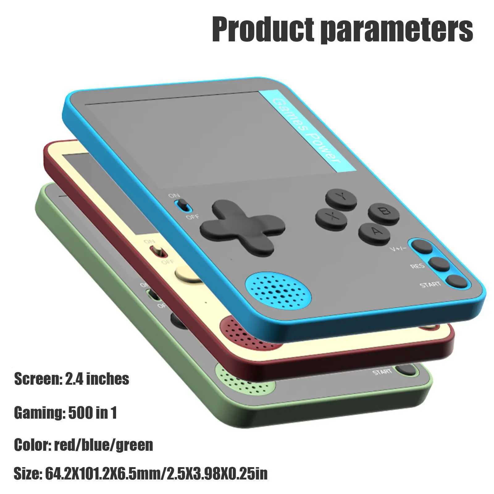 Handheld Game Console 500 Classic Games LCD Portable Retro Video Mini Game Console Rechargeable Great Gift for Kids and Adults J251120
