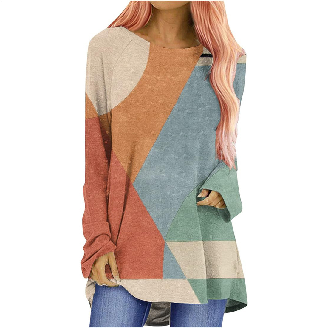 Bonboho Womens Clothing Autumn Printed Tight T-shirt Suitable for Urban Women High Neck Long Sleeve Zipper Casual Shirt Top 241114