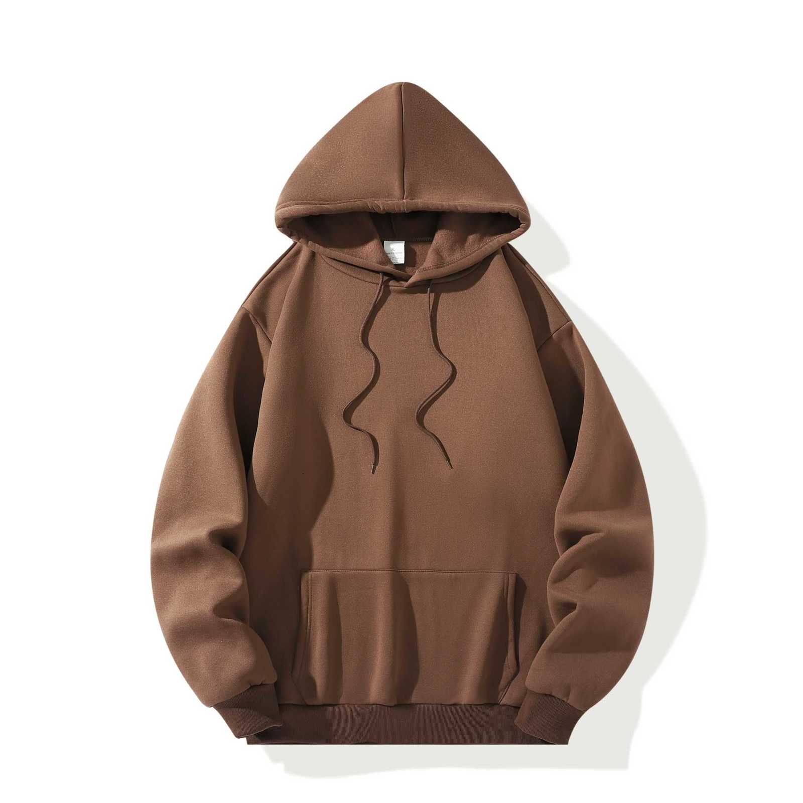 Mens and Womens Hoodies Autumn Winter Solid Color Thickened Hoodies Sweatshirts Fashion Casual Men Pullovers Tops Multi Color W251020