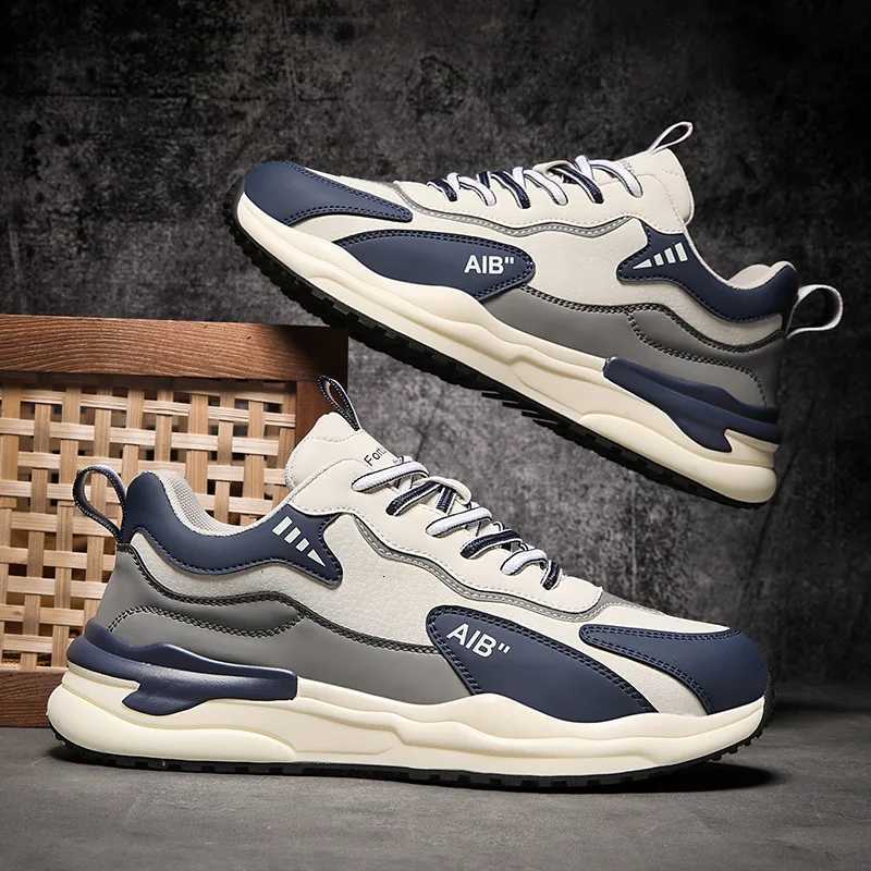 Thick Sole Mens Sneakers Fashion Man Shoe Versatile Vulcanized Shoe Lace Up Outdoor Running Shoes Antislip Zapatillas De Hombre Z251020