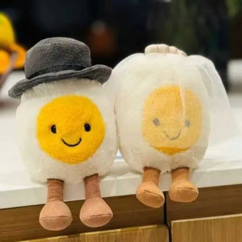 Soft Boiled Eggs Fashion Creative Wedding Pendant And Lovely Smile Happy Doll Wedding Gifts Home Decoration Holiday Kids Gift J251020