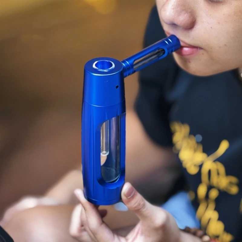 Handheld Smoking Pipe Grass Hookah Set with Dry Burning Glass Tobacco Bowl Cigarette Filters Shisha Pipes Smoke Accessories Y251020