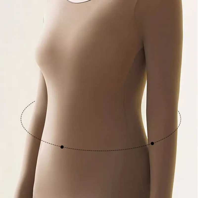 Set Autumn Winter Warm Thermal Women Seamless High Elastic Thermal Underwear Pajamas Set Long Sleeve Bottoming Top Long JohnsT251020