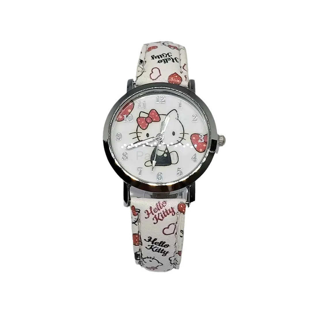 Sanrio Womens Watches hello kitty Cartoon Watch Aolly Steel Quartz Wristwatches leather strap For Girls birthday gift L251020