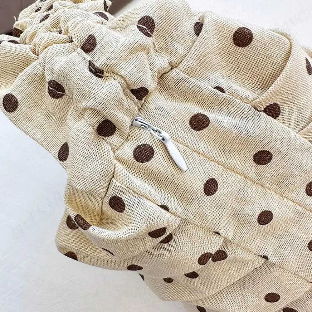 Polka Dot Tote Handbag Dumpling Bag Outdoor Travel Large Capacity Shoulder Crossbody Bags Chic Crescent Bag Daily Underarm PouchT251020
