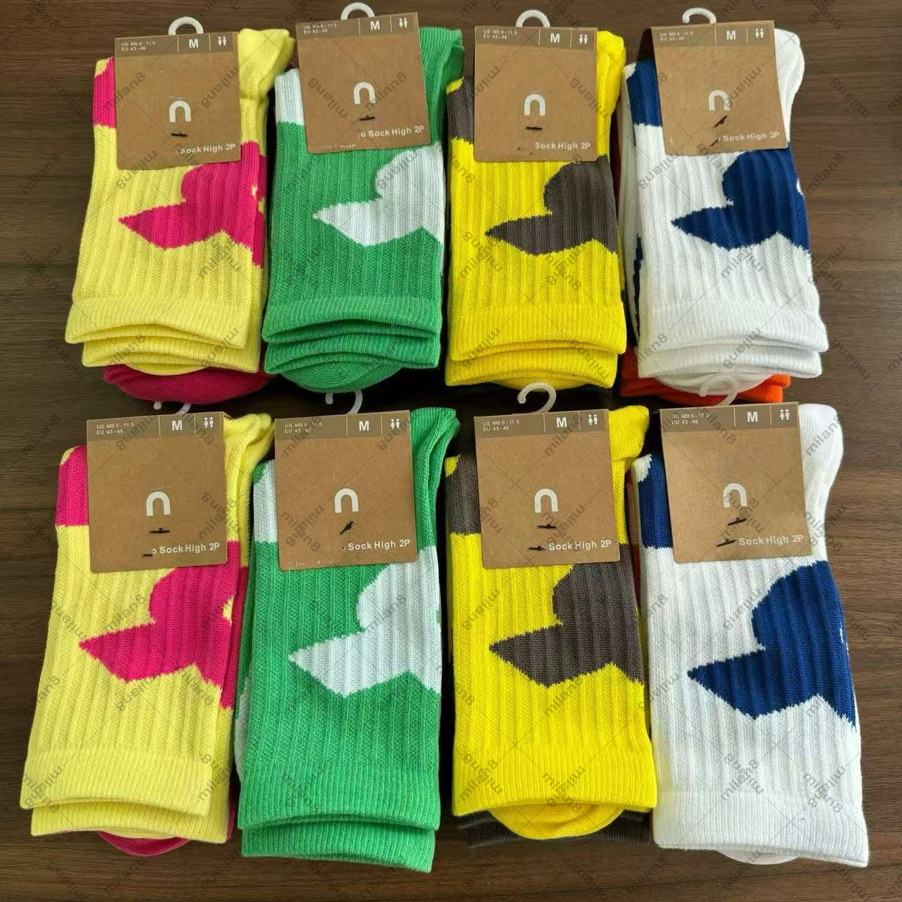 mens socks designer socks sports socks cloudds printed classic outdoor fitness running high tube sports socks