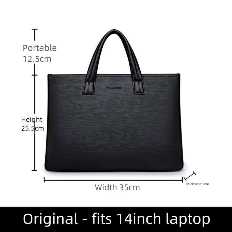 Luxury bag Handheld Briefcase for Men Portable Business Commuter Bag Large Capacity Laptop