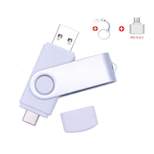 TYPE C USB 2.0 Flash Drive OTG Pen Drive 1TB 2TB USB Stick 2 in 1 High Speed Pendrive External Storage Memory Stick Gift Keychain
