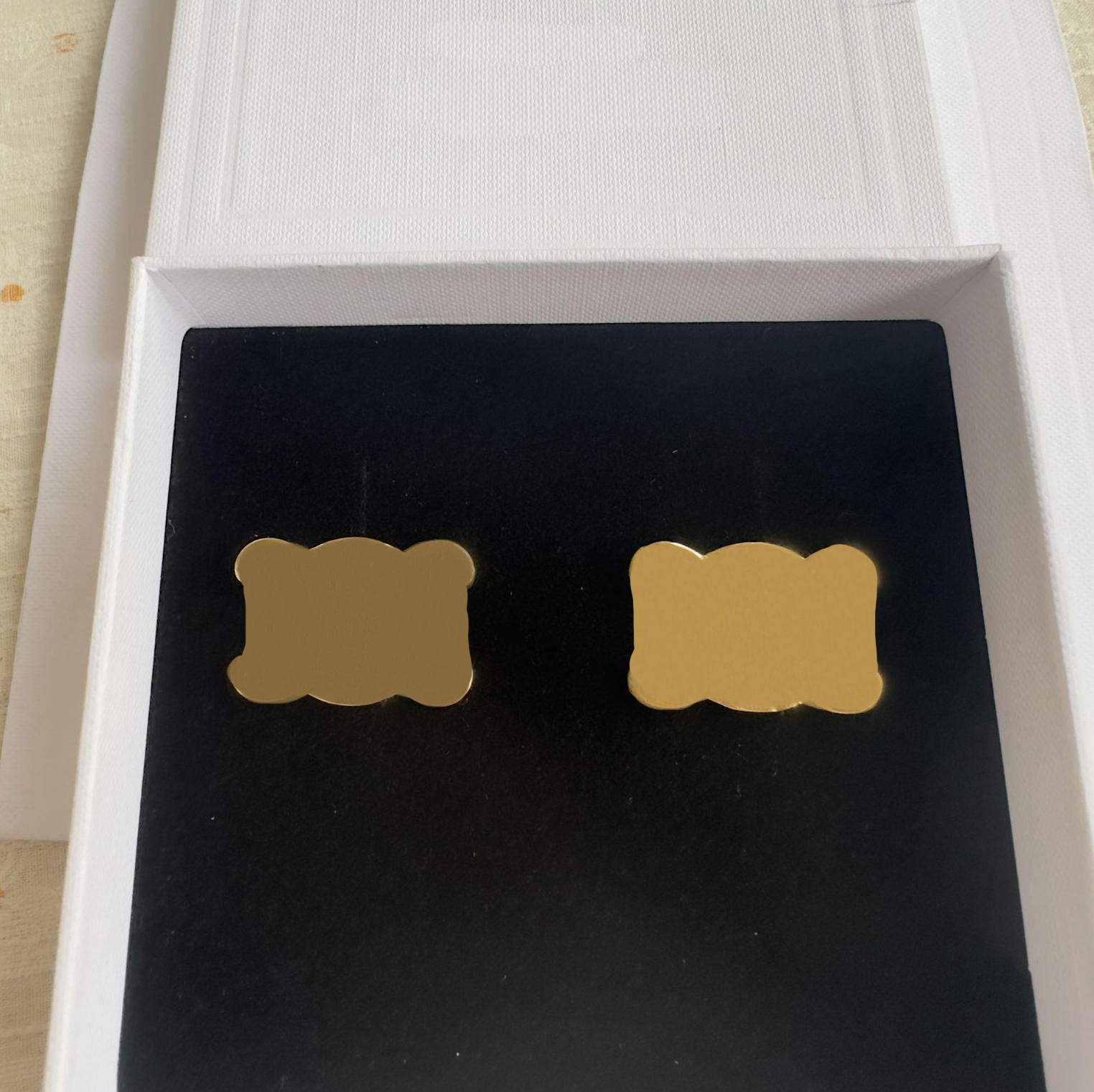 Gold Stud Designer Earrings For Women Personality Girls Jewellery Luxury Earrings With Original Box For Party