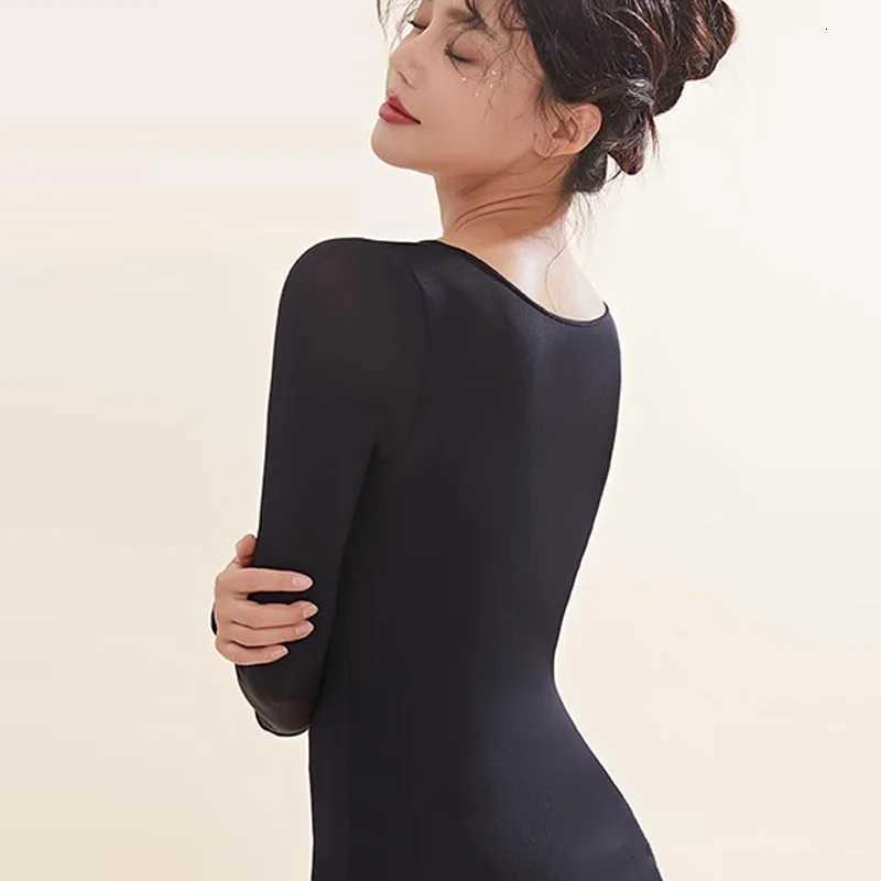 Thermal Clothing Woman For Cold Seamless Thermal Underwear Set Womens Thermal Underwear Thermal Top 2PCS Set Suit WinterT251020