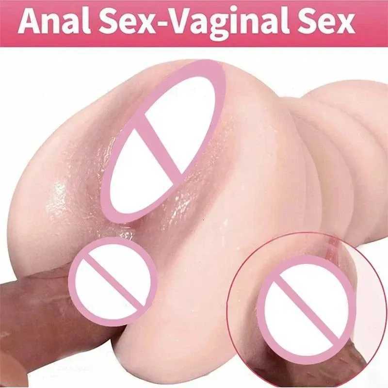 3D Artificial Male Masturbators Cup Realistic Vaginal Pocket Pussy Real Vagina Anal Soft Ass Sex Toy for Men Masturbation W251020