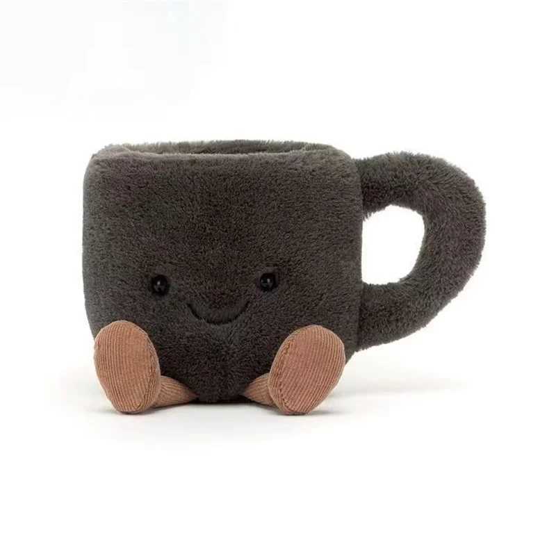 15CM Cartoon Coffee Cup Stuffed Plush Toys Soft Plush Doll Coffee Cup Stuffed Animal Children Bedroom Decor J251020