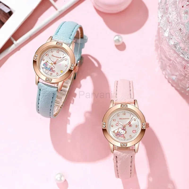 Sanrio Sanrio Hello Kitty Watch Kawaii Kuromi Cinnamoroll Quartz Casual Fashion Melody WristWatch Women Kid Girl Children Birthday Gift L251020