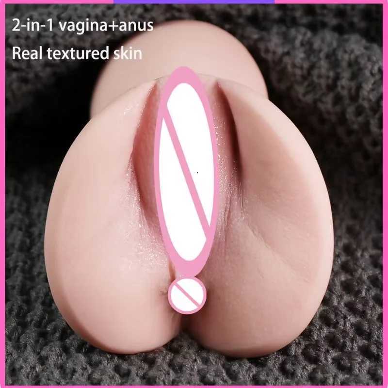4D Realistic Silicone TPE Artificial Vagina Sex Toy Pocket Catreal Butter Male Oral Sex ToyAdult Masturbation Aircraft Cup W251020