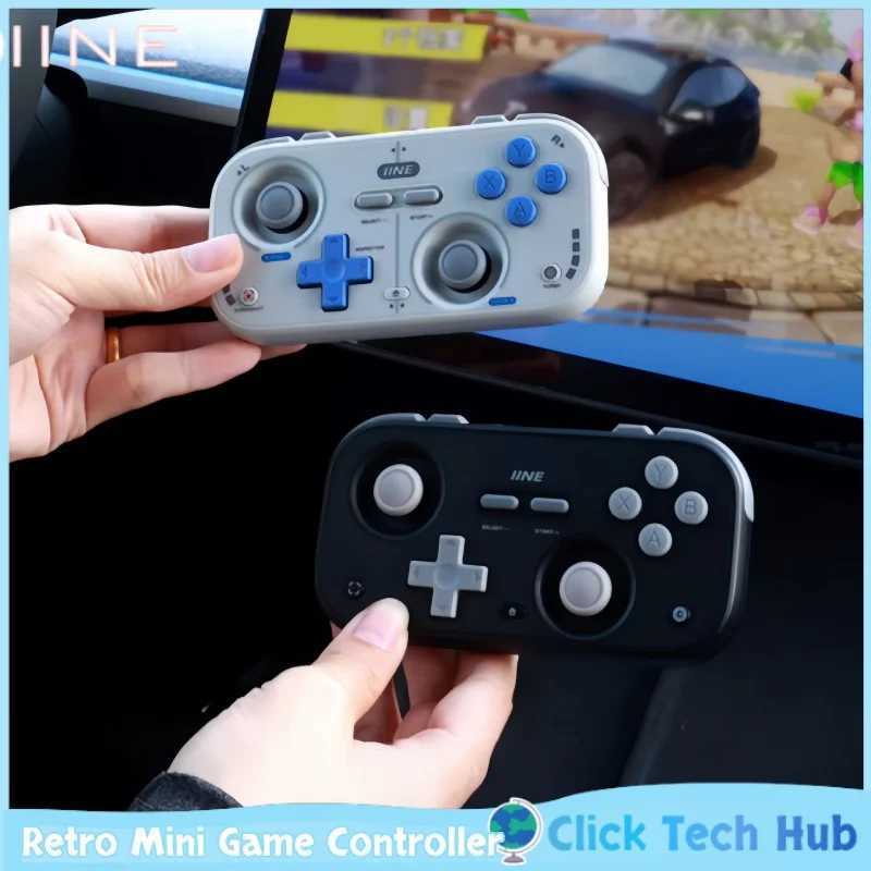 Iine Retro Mini Game Controller Card Hall Joystick Portable Page Flip Streaming Simulator Switch2 Android Ios Pc Car Ns Gamepad J251120