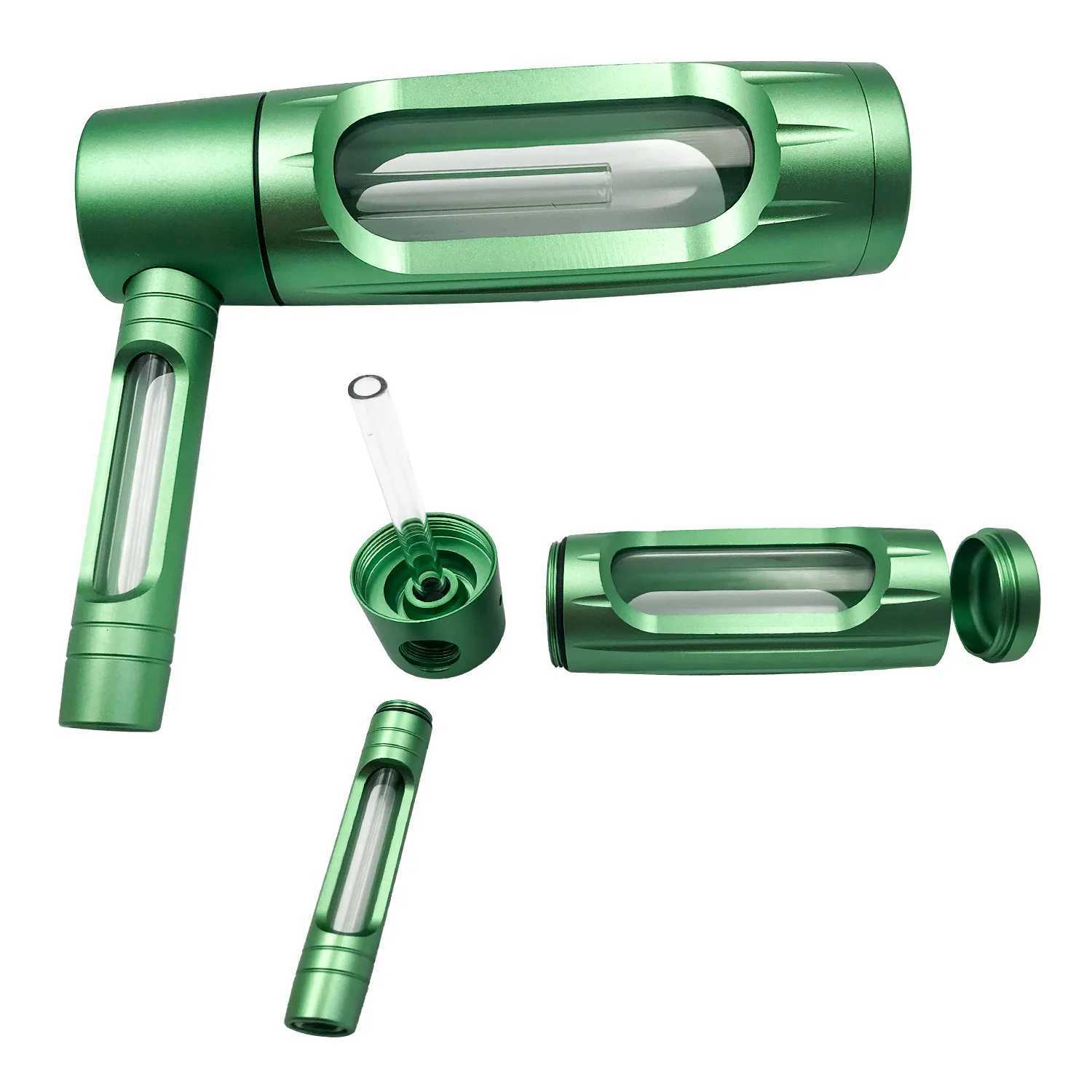 New 150mm Portable Aluminum Alloy Glass Pipe Metal Pipe for Garden Fire Y251020