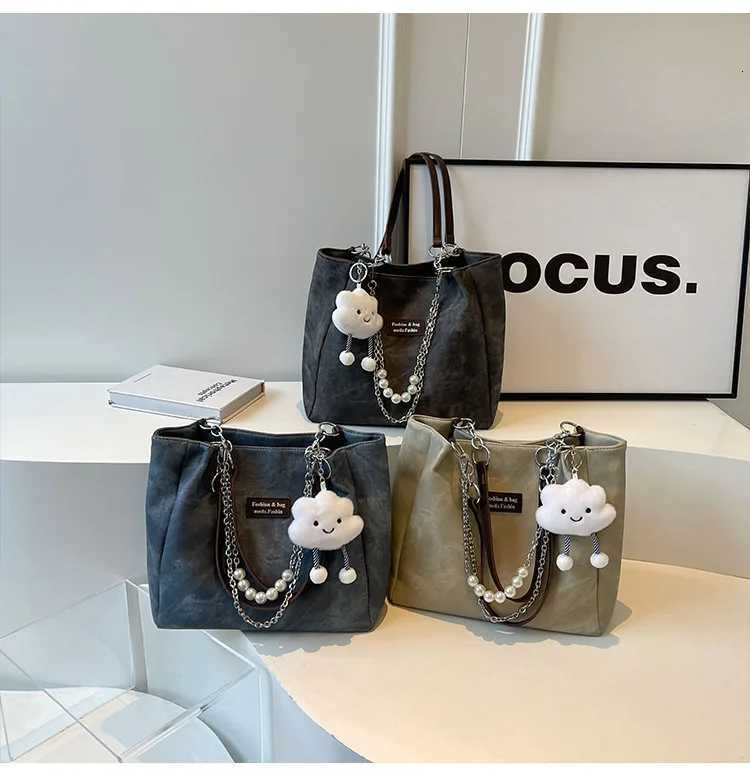 New Stylish Shoulder Bag High Quality Versatile Large Capacity Tote Bag Women Casual Minimalist Handbag Korean Popular BagsT251020