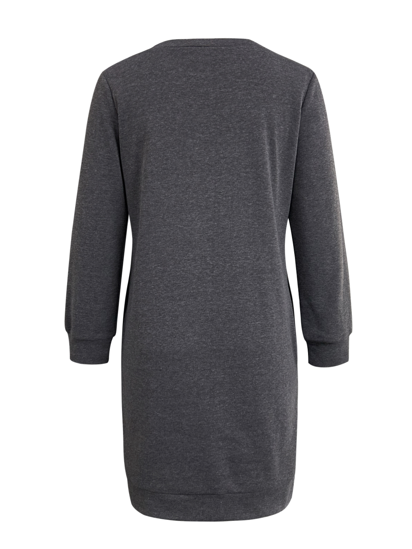 Women's Autumn & Winter New Solid Color Casual Versatile Sweatshirt Dress, Elegant Japanese Sweatshirt Midi Dress-CF24354