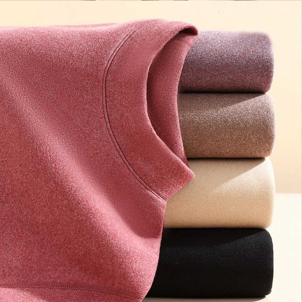 Womens Thermal Underwear Winter Plus Sizes Pajamas Suit TopsPants Stand Collar Long Sleeve Homewear Womens Underwear SetT251020