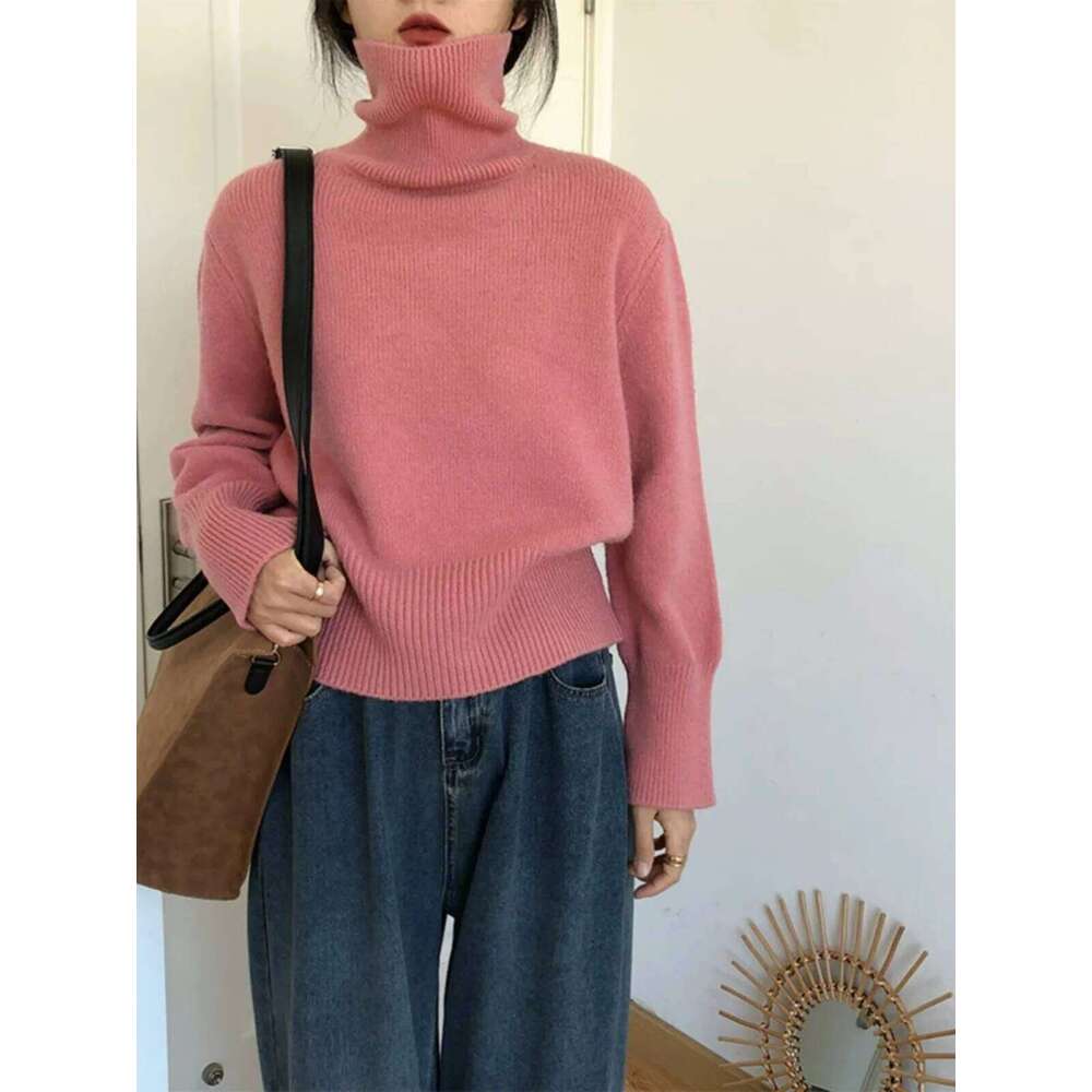 Retro Joker High Collar Cashmere Sweater For Women's Autumn And Winter New Product Great-Looking Bottoming Shirt Knit Top 251020 251020