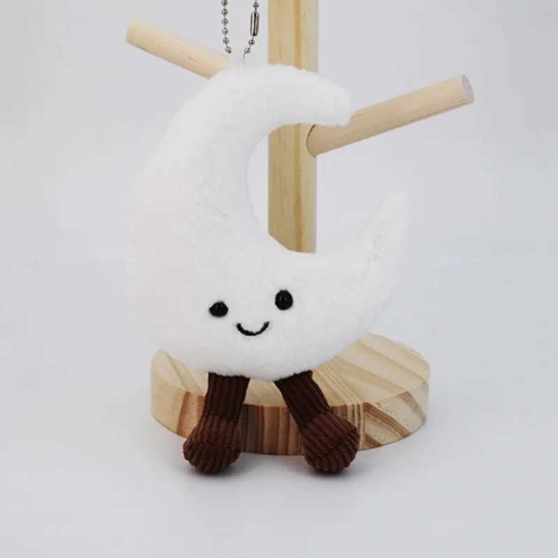 Adorable Christmas Tree Star Plushies Keychains Soft Moon Gingerbread Tree Doll Cartoon Bag Pendant Plush Toy Gifts Girl J251020