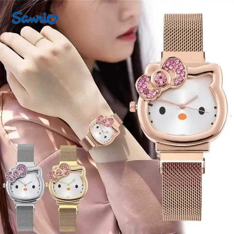Sanrio NEW Latest Sanrio Watch Hello Kitty Casual Luxury Watch Couple Style Childrens Gift Student Watch Quartz Watch L251020